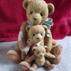 Cherished Teddies Friends Cone In All Sizes. 1991 Edition.